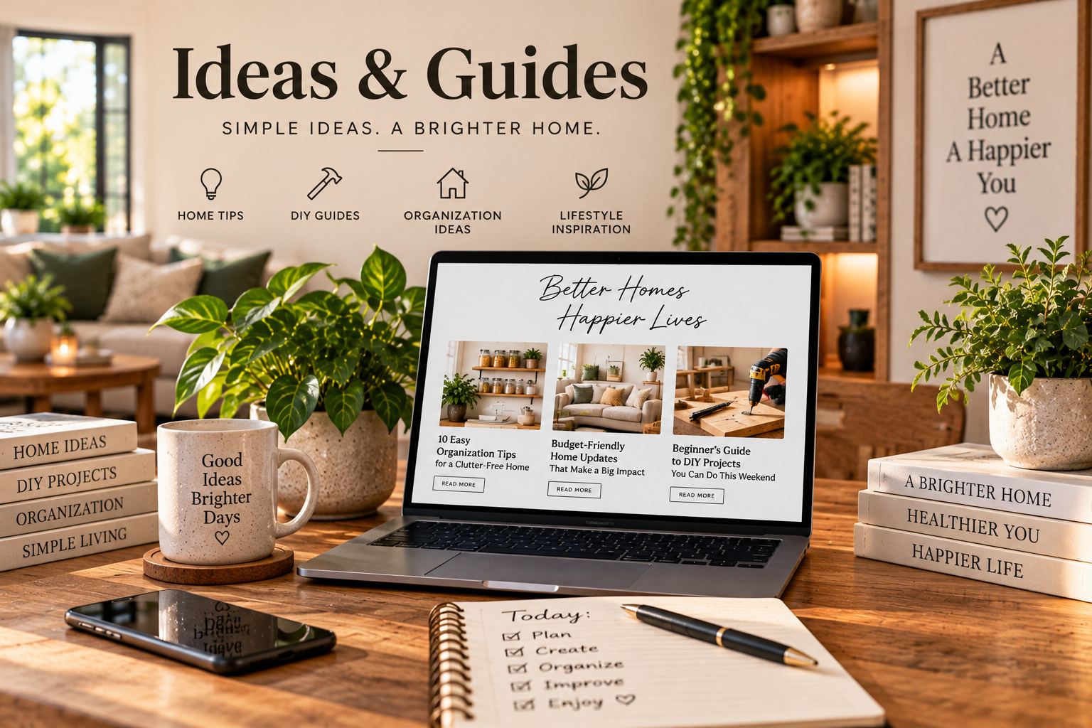Ideas & Guides — simple ideas, a brighter home.