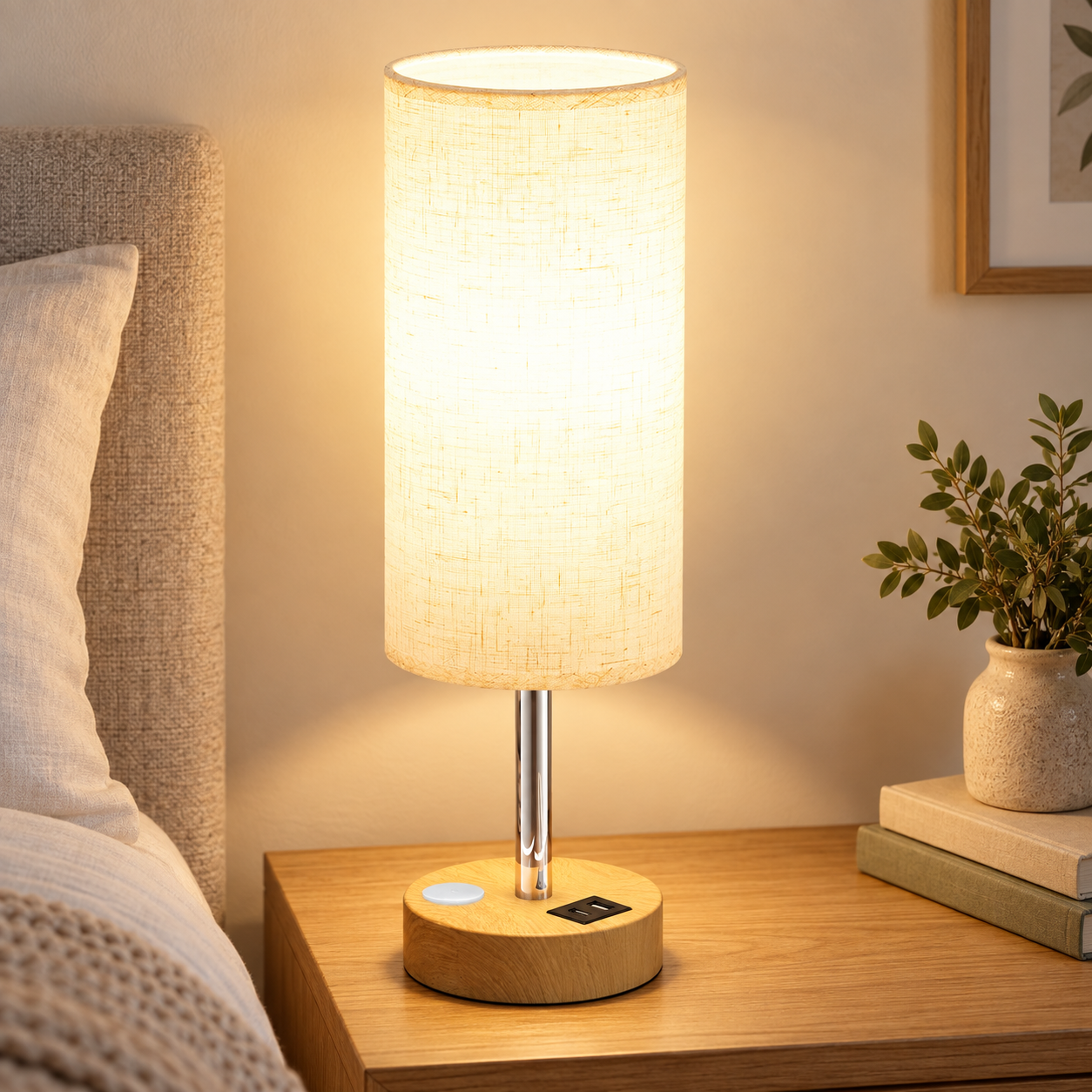 Touch-Control Bedside Lamp